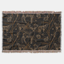 Waldtiere Wildtiere Hirschbären Dunkle Natur