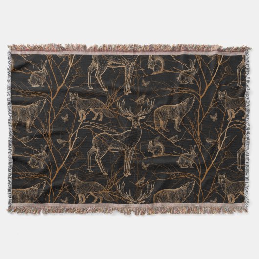 Waldtiere Wildtiere Hirschbären Dunkle Natur Decke (Vorderseite)