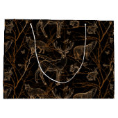 Waldtiere Wildtiere Hirschbären Dunkle Natur Große Geschenktüte (Rückseite)