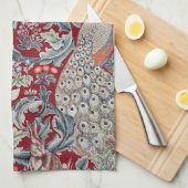 Waldtiere, William Morris Geschirrtuch (Viertel Falte)