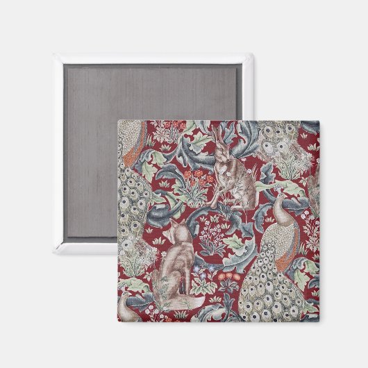 Waldtiere, William Morris Magnet (Vorderseite/Rückseite)