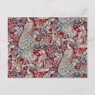 Waldtiere, William Morris Postkarte