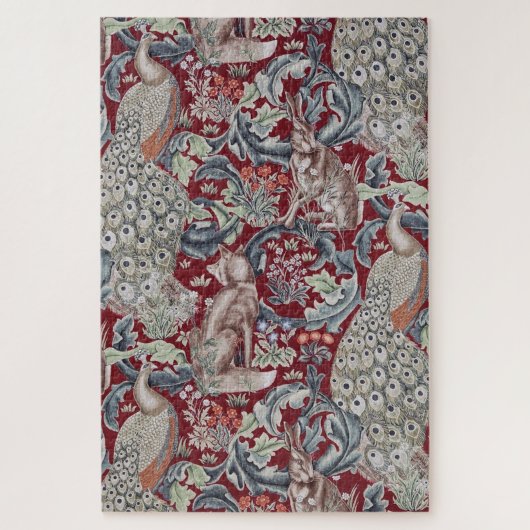 Waldtiere, William Morris Puzzle (Vertikal)