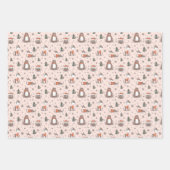 Waldtiere Winter Geschenkpapier Set (Vorderseite)