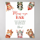 Waldtiere Winter Mama-osa-Bar Poster (Vorne)