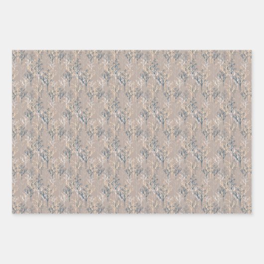 Waldtiere Winterwald Geschenkpapier Set (Vorderseite 2)