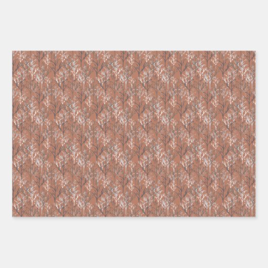 Waldtiere Winterwald Geschenkpapier Set (Vorderseite 2)