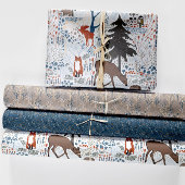 Waldtiere Winterwald Geschenkpapier Set