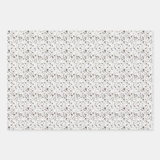 Waldtiere Winterwald Geschenkpapier Set (Vorderseite 3)