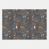 Waldtiere Winterwald Geschenkpapier Set (Vorderseite)