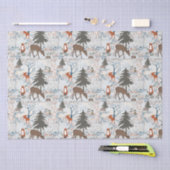 Waldtiere Winterwald Seidenpapier (Handwerk)