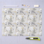 Waldtiere Winterwald Seidenpapier (Handwerk)