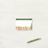 Waldtiere Woodland Baby und Mama Post-it Klebezettel (Auf Schreibtisch)