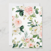 Waldtiere Woodland Babydusche Einladung (Rückseite)