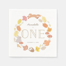 Waldtiere Wreath Fall 1. Geburtstag