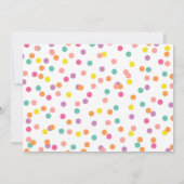 Waldtiere zum ersten Geburtstag Einladung (Rückseite)