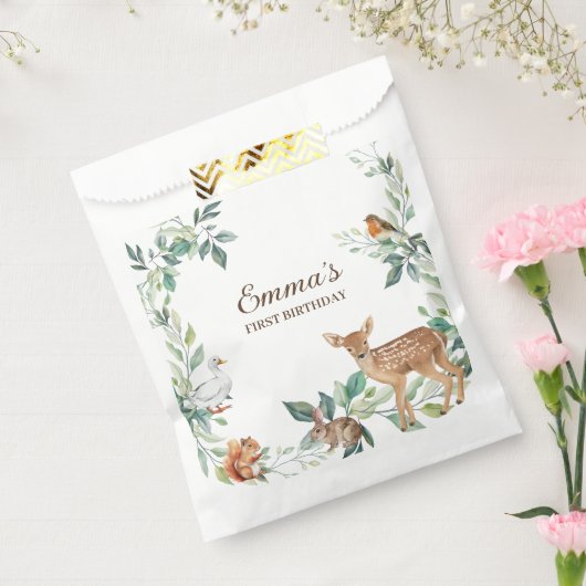 Waldtiere zum ersten Geburtstag Geschenktütchen (Versiegelt)