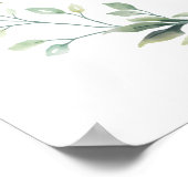 Waldtiere zum ersten Geburtstag Poster (Ecke)