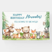 Waldtiere zum Geburtstag Banner (Horizontal)