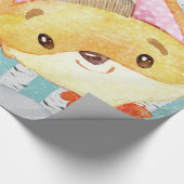 Waldtierfreunde im Winter Forest Fox Geschenkpapier (Ecke)