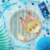 Waldtierfreunde im Winter Forest Fox Pappteller (Party)