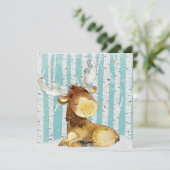 Waldtierfreunde im Winterwald - Hirsch (Stehend Vorderseite)