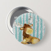 Waldtierfreunde in den Winter-Waldrotwild Button (Vorne & Hinten)