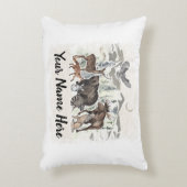 Waldtierfreunde Personalisiert Dekokissen (Vorderseite(Vertikal))