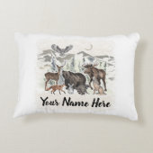 Waldtierfreunde Personalisiert Dekokissen (Rückseite)