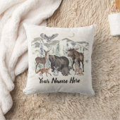 Waldtierfreunde Personalisiert Kissen (Decke)
