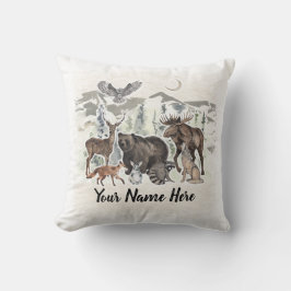 Waldtierfreunde Personalisiert Kissen