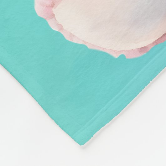 Waldtierfreunde Wasserfarbe Geburtsdetails Fleecedecke (Ecke)