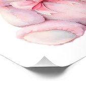 Waldtierfreunde Wasserfarbe Geburtsdetails Poster (Ecke)