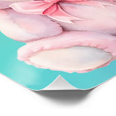 Waldtierfreunde Wasserfarbe Geburtsdetails Poster (Ecke)