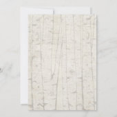 Waldtierfreundwaldmädchen-Babyparty Einladung (Rückseite)