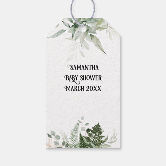 Waldtiergartendusche Geschenkanhänger (Rückseite)