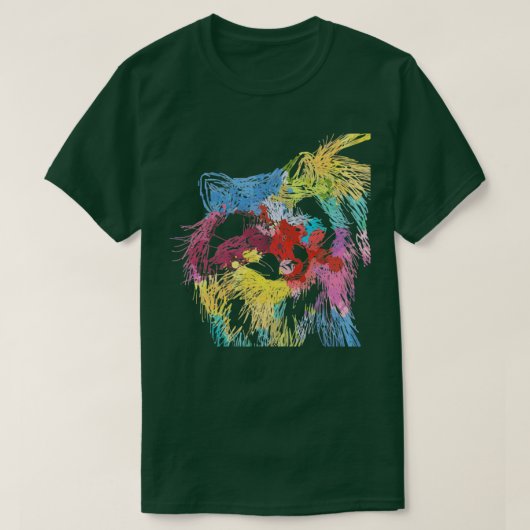 Waldtiergeschenk Racoon T-Shirt (Design vorne)