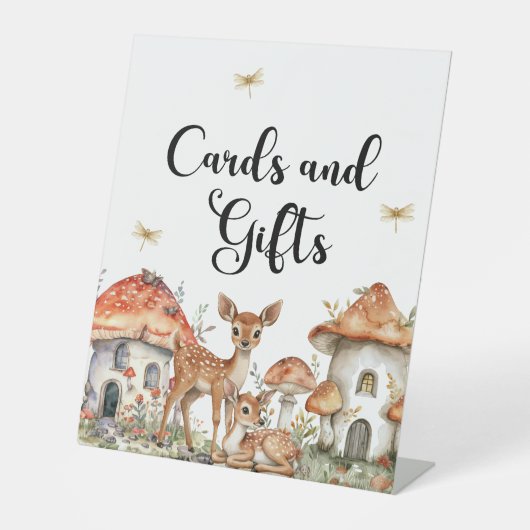 Waldtierkarten und Geschenke für Waldtiere Sockelschild (Vorderseite)