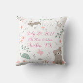 WaldtierKinderzimmer-Baby-Kissen Kissen (Rückseite)