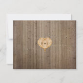 Waldtierkreaturen, Fox n Vines Hochzeiten RSVP Karte (Rückseite)