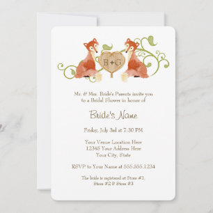Waldtierkreaturen, Fox n Vines Hochzeiten Save The Date