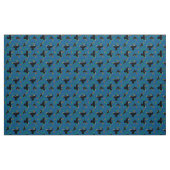 Waldtierleder Krustenmuster Schwarzer Vogel auf bl Stoff (Yard (91,4 cm))