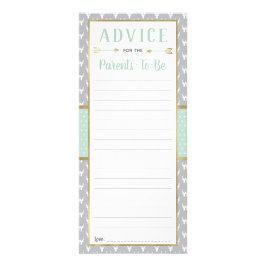 Waldtierraterkarte, Kinderdusche, Minze, Grau Werbekarte