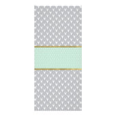 Waldtierraterkarte, Kinderdusche, Minze, Grau Werbekarte (Hinten)