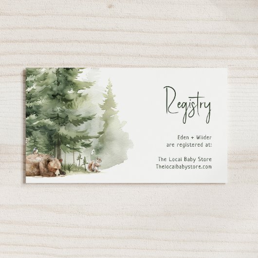 Waldtierregister Begleitkarte