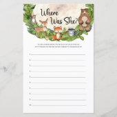 Waldtierwälder, wo sie war (Vorderseite)