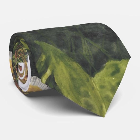 Waldtoad, ein sandfarbenes Lockendesign.MännerKraw Krawatte (Gerollt)