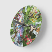 Waldträume aus dem Feenwesen des Königreichs Runde Wanduhr (Winkel)