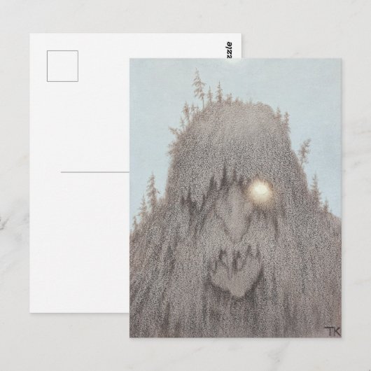 Waldtroll Theodor Kittelsen Postkarte (Vorne/Hinten)