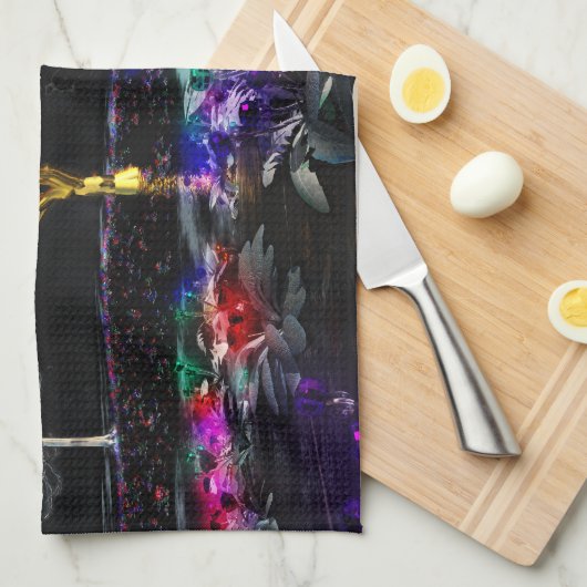 Waldung des lebenden Edelstein-Geschirrtuchs Geschirrtuch (Viertel Falte)